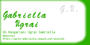 gabriella ugrai business card